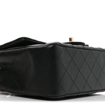 Chanel Lambskin Quilted Mini Rectangular Flap Black 9 of 11