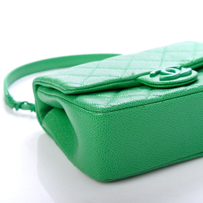 Chanel Caviar Quilted Mini Incognito Square Flap Green 8 of 11