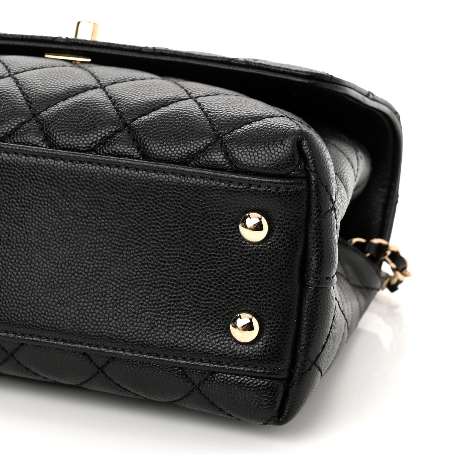 Chanel Caviar Quilted Mini Coco Handle Flap Black 10 of 10