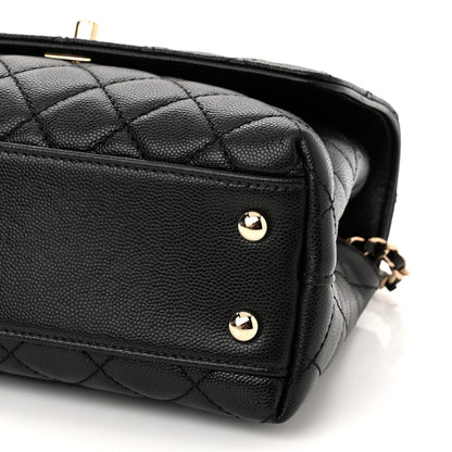 Chanel Caviar Quilted Mini Coco Handle Flap Black 10 of 10