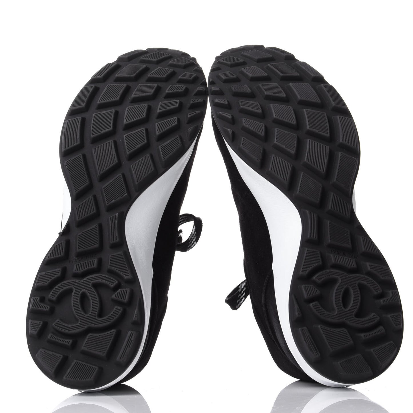 Suede Goatskin CC Sneakers 39.5 Black