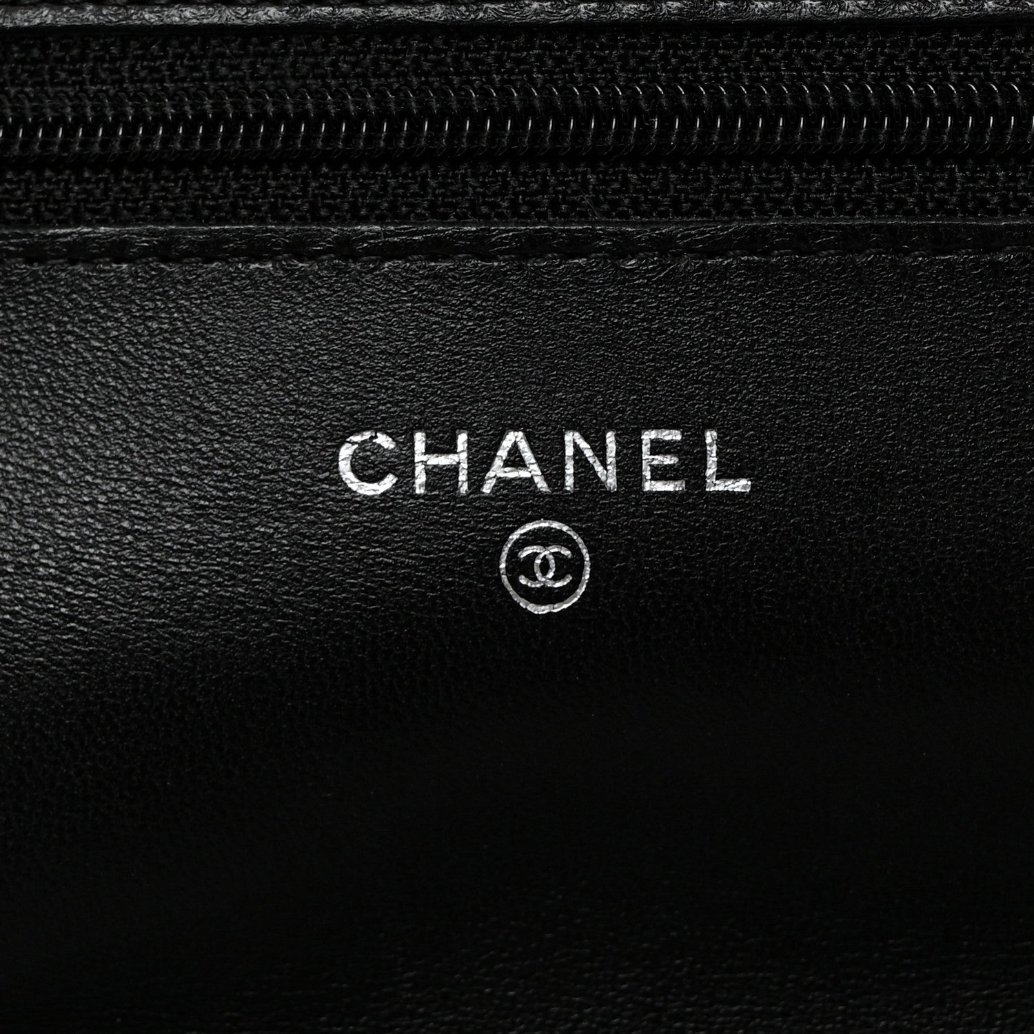 Chanel Lambskin Quilted Wallet On Chain WOC Black 6 of 11
