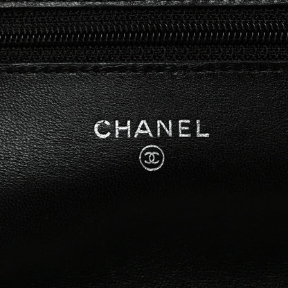 Chanel Lambskin Quilted Wallet On Chain WOC Black 6 of 11