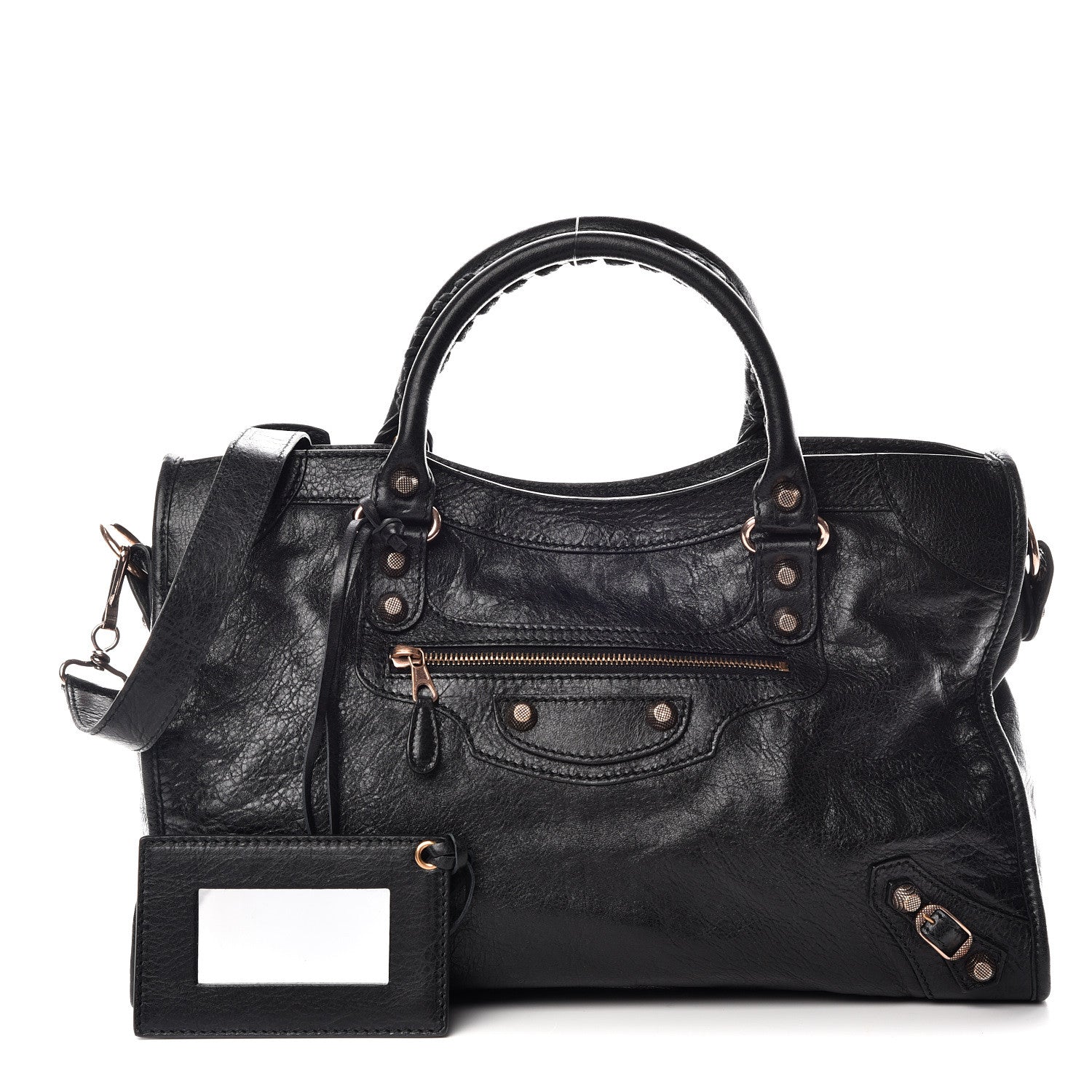 Balenciaga Agneau Giant 12 Rose Gold Hardware City Black 1 of 9