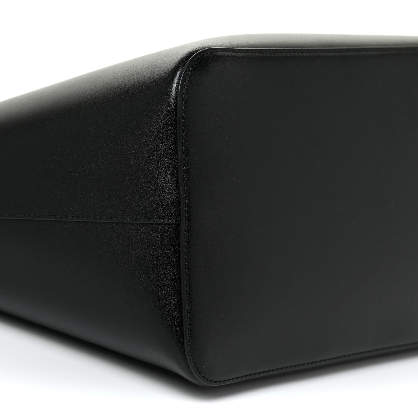 Smooth Calfskin Wing Shopping Bag Black
