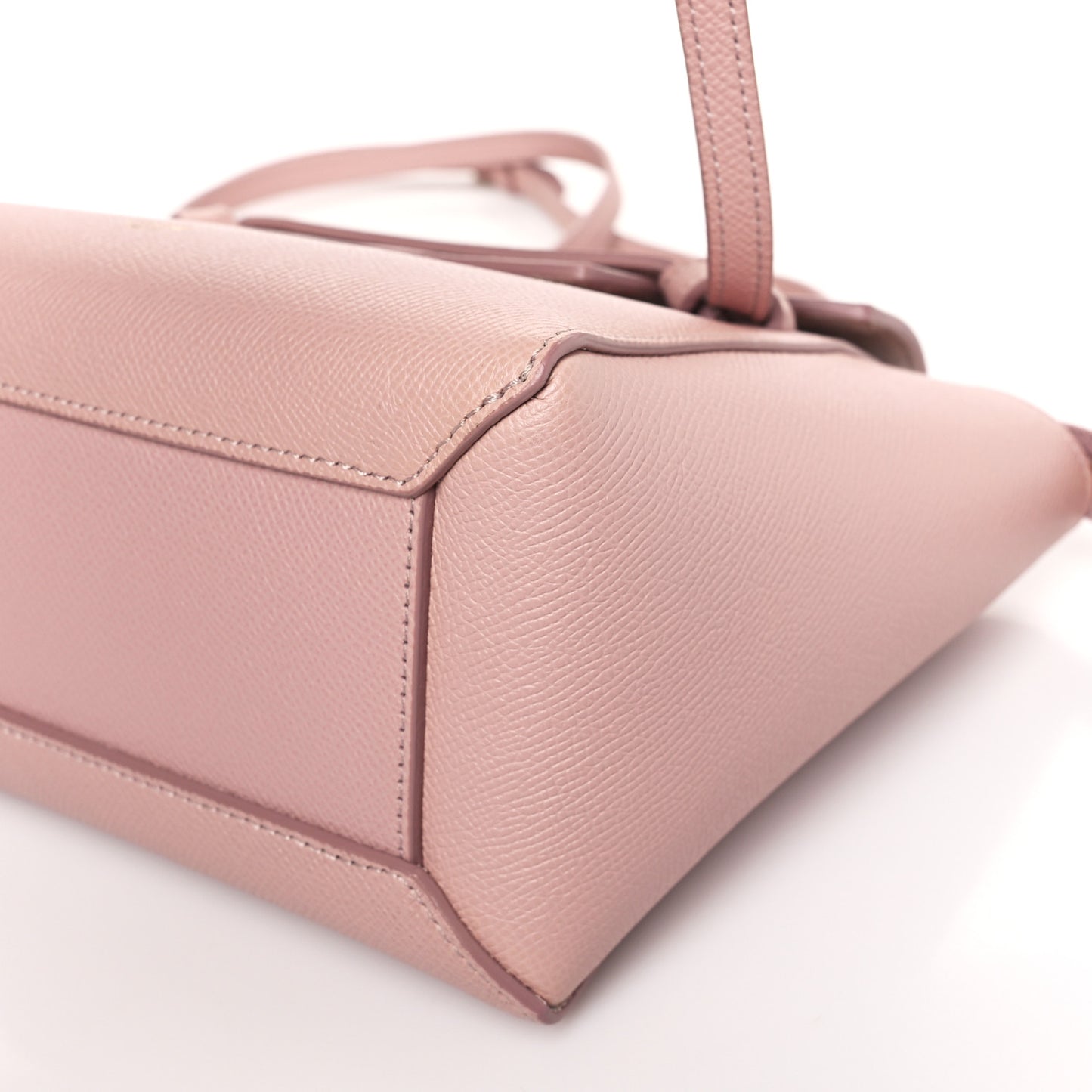Grained Calfskin Nano Belt Bag Vintage Pink