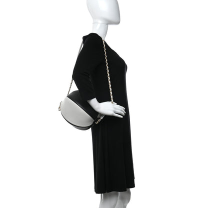 Chanel Calfskin Coco Beach Ball Bag White Black 2 of 9