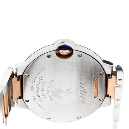 Cartier Stainless Steel 18K Pink Gold 36mm Ballon Bleu De Cartier Automatic Watch 4 of 5