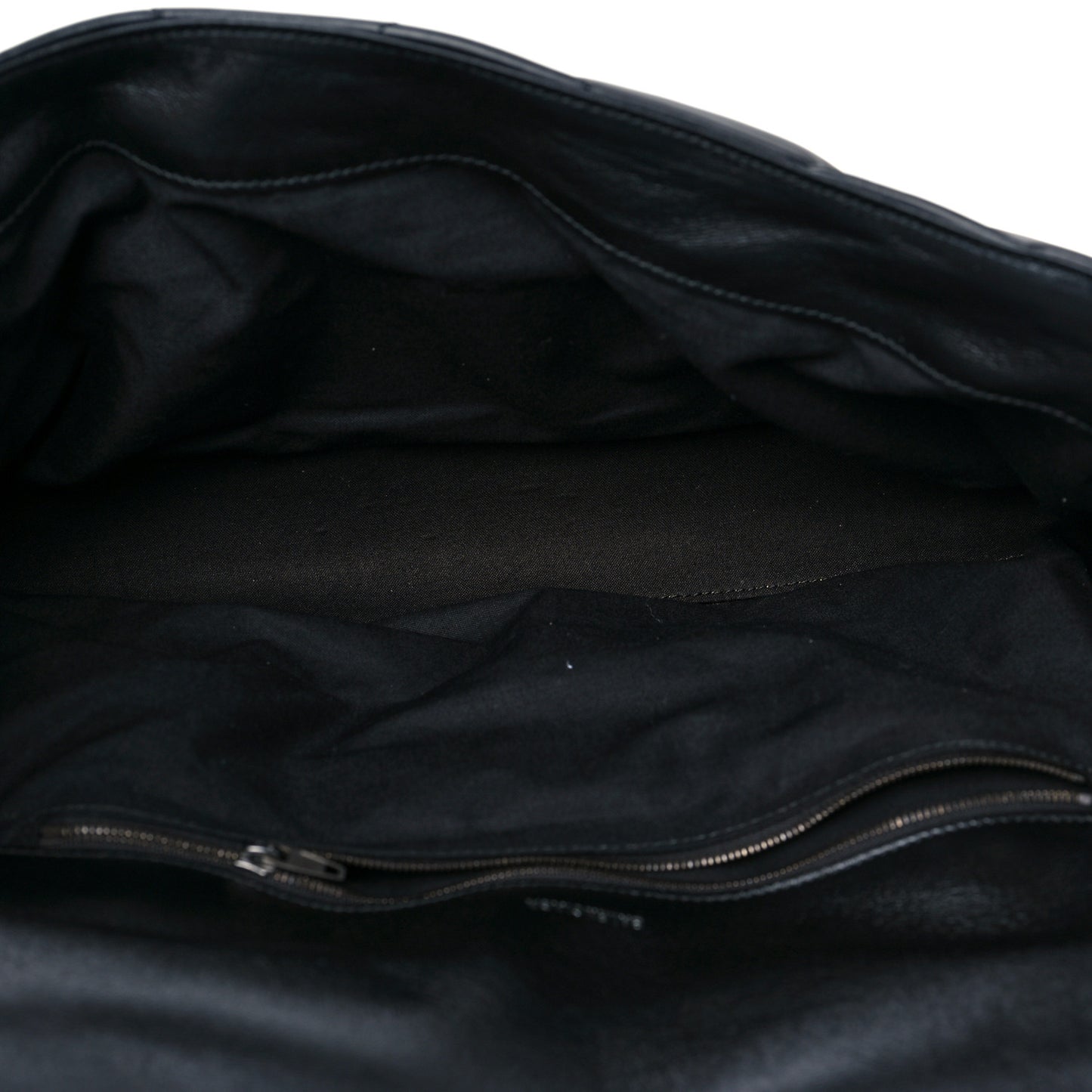 Nappa Calfskin Quilted Touch B Clutch Bag Black