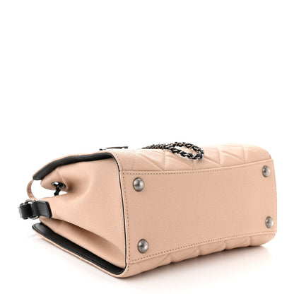Chanel Caviar Quilted Small CC Bucket Bag Beige 4 of 11