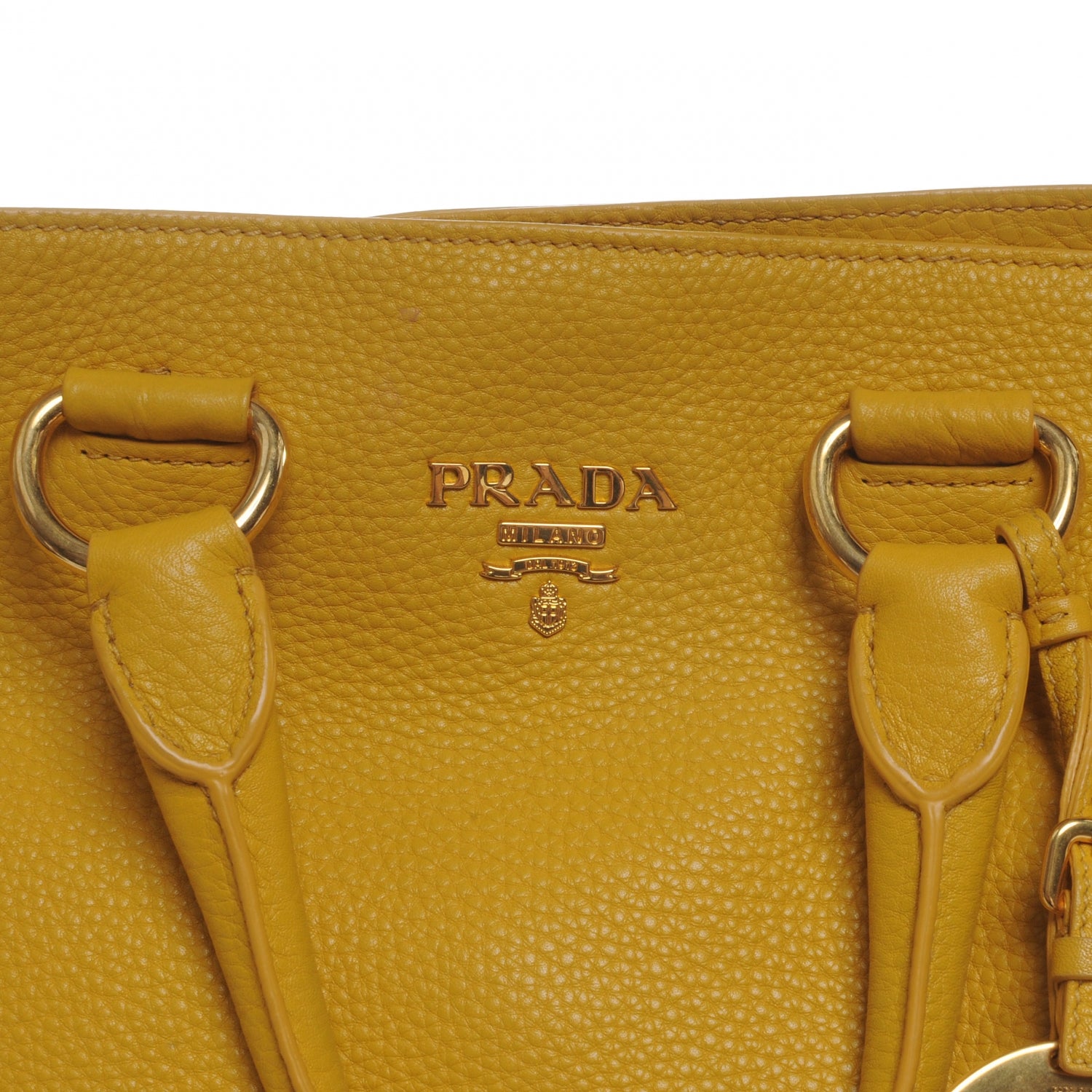 Prada Vitello Daino Tote Mimosa 3 of 9
