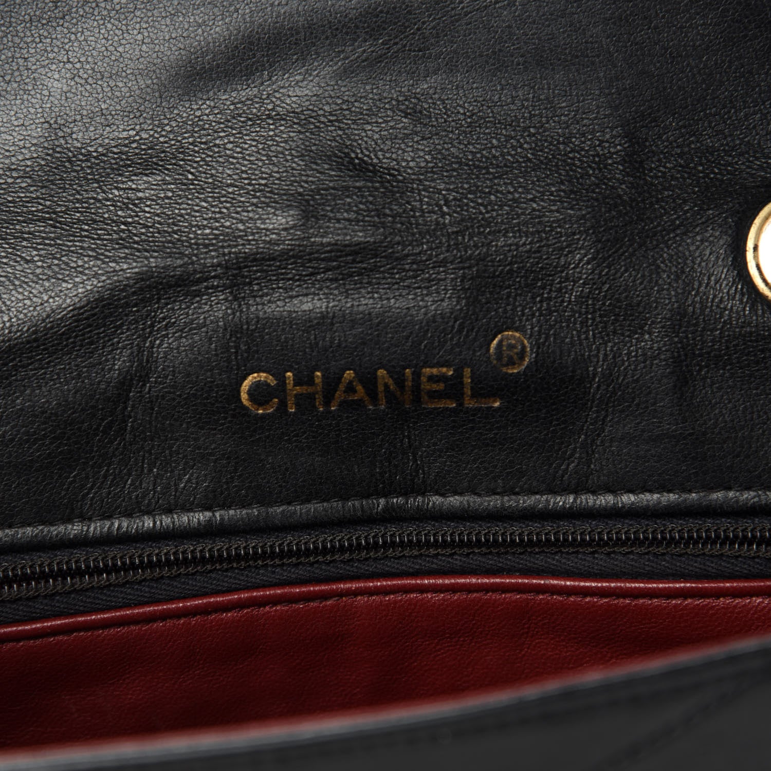 Chanel Lambskin Ribbon Quilted Small Single Flap Black 8 of 12