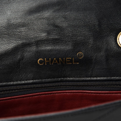 Chanel Lambskin Ribbon Quilted Small Single Flap Black 8 of 12