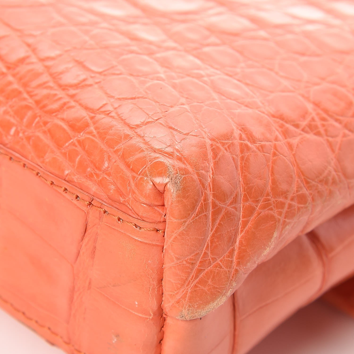 Nancy Gonzalez Crocodile Foldover Clutch Orange 11 of 19