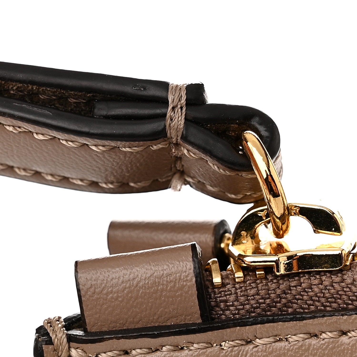 Stella McCartney Alter Nappa Perforated Logo Pouch Beige 11 of 12