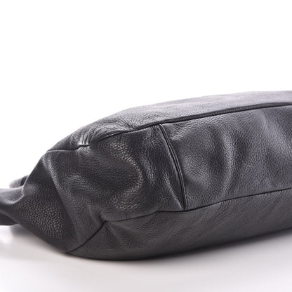 Chanel Grained Calfskin Shoulder Bag Black 8 of 9