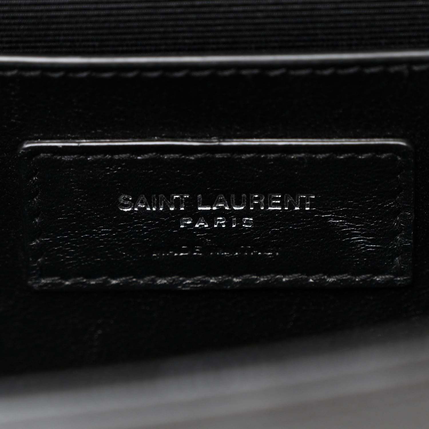 Saint Laurent Grain De Poudre Medium Classic Monogram Kate Satchel Black 6 of 10