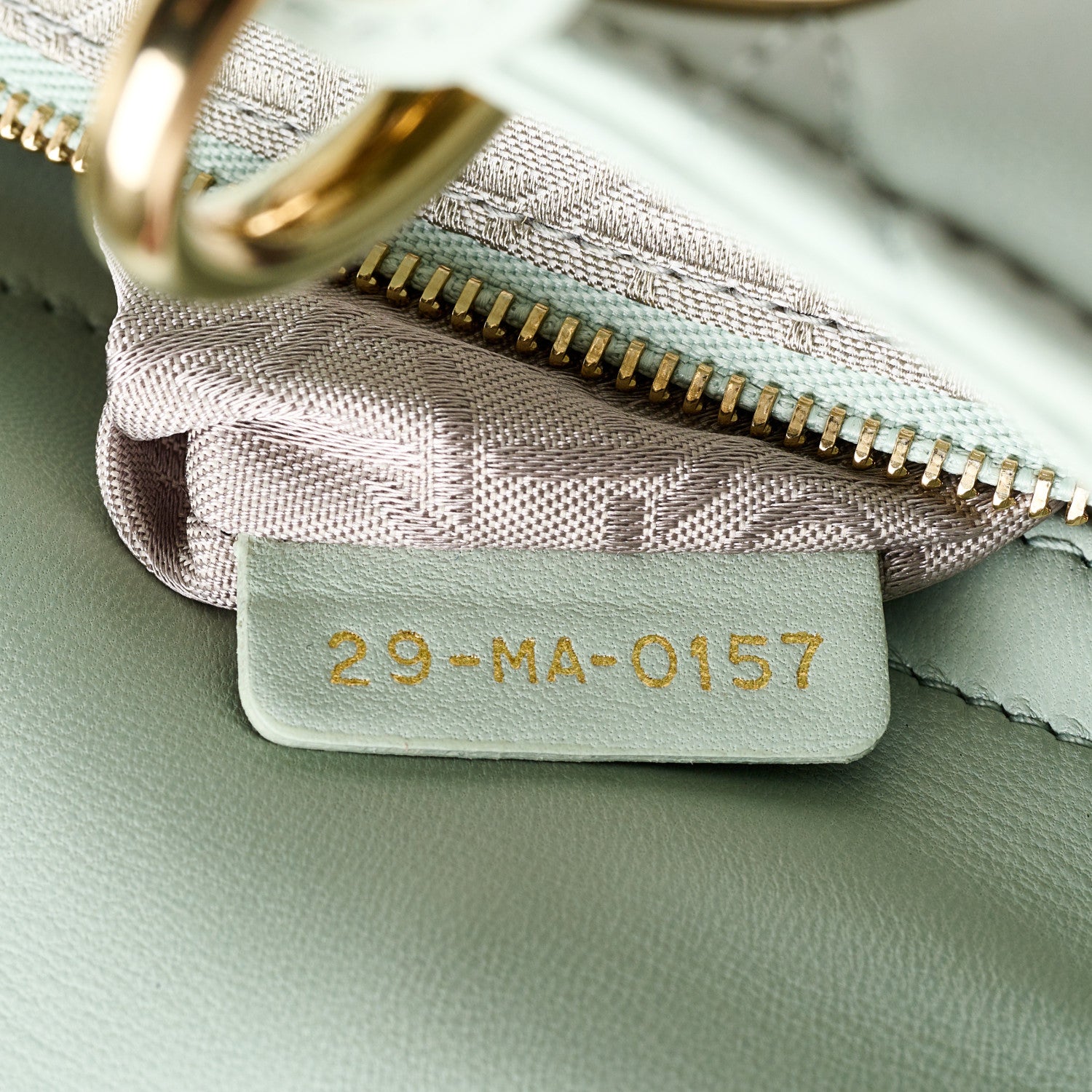 Christian Dior Lambskin Cannage Small Lucky Badges My Lady Dior Green 6 of 11