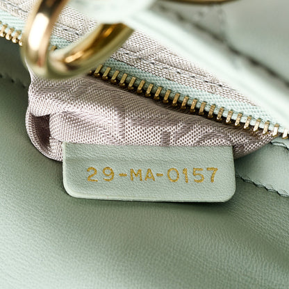 Christian Dior Lambskin Cannage Small Lucky Badges My Lady Dior Green 6 of 11