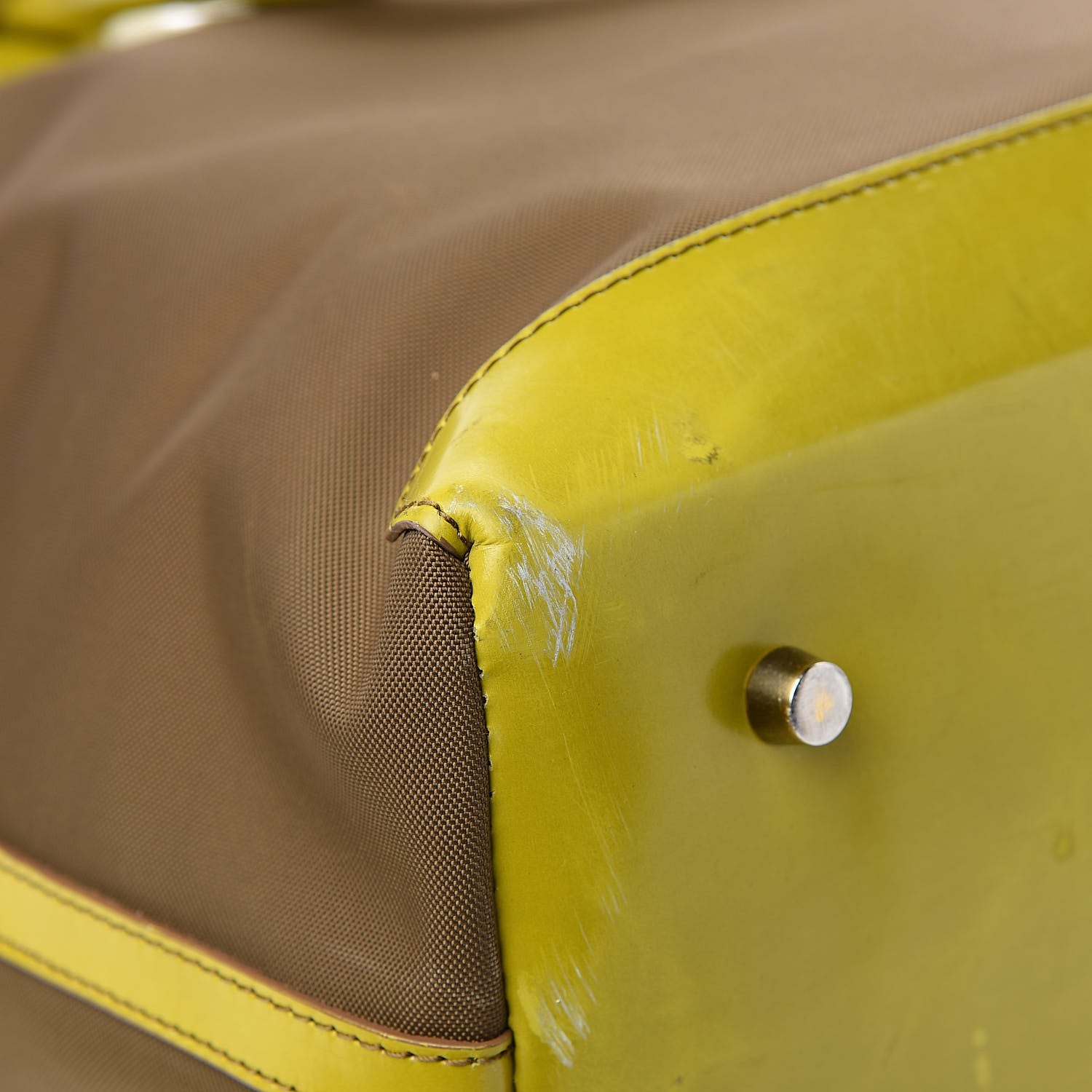 Burberry Nylon Patent Tote Green 12 of 17