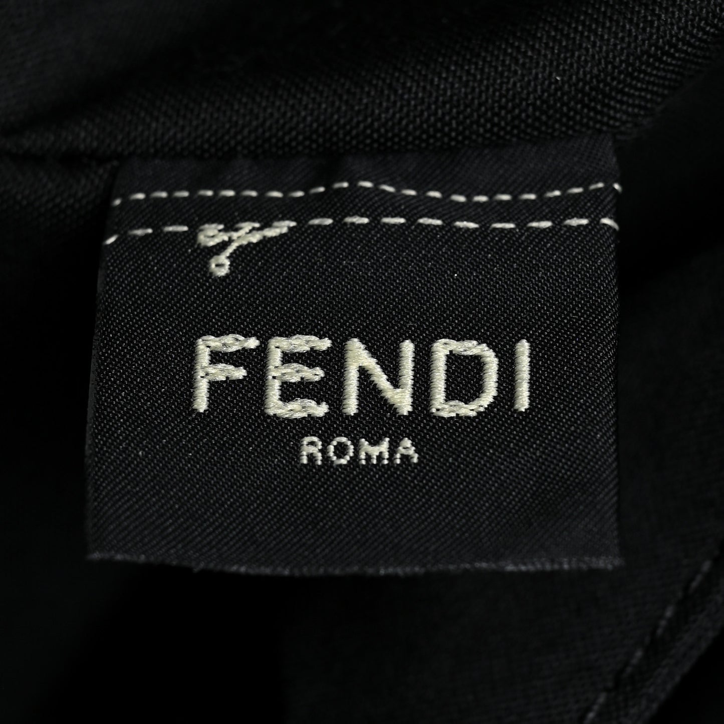 Recycled Fabric Jacquard Vitello Astro FF 1974 Medium Duffle Bag Asfalto Black