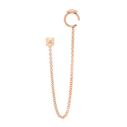 Hermes 18K Rose Gold Clou d'H Cuff Single Earring 1 of 5