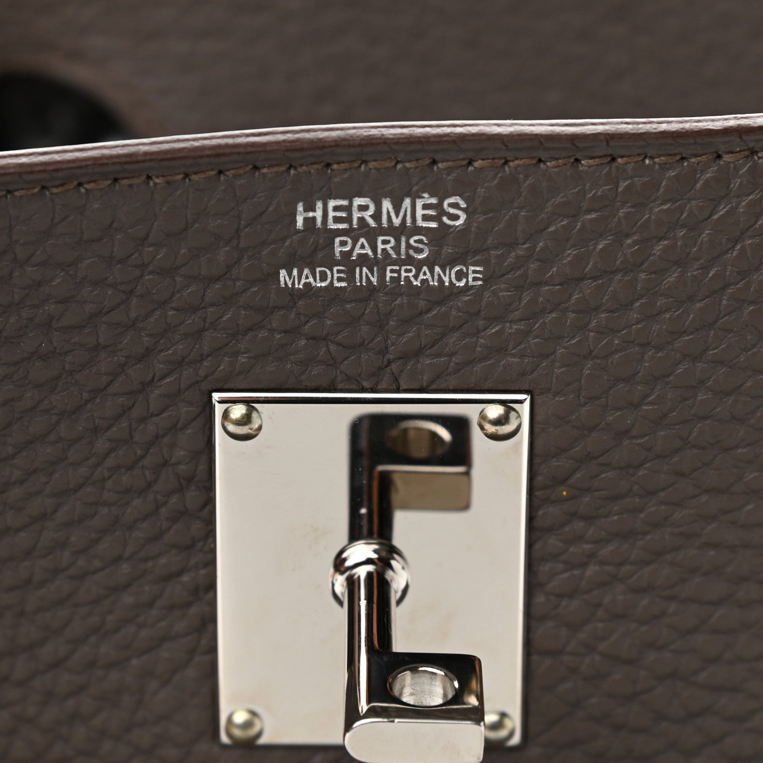 Hermes Togo HAC Birkin 40 Etain 6 of 11
