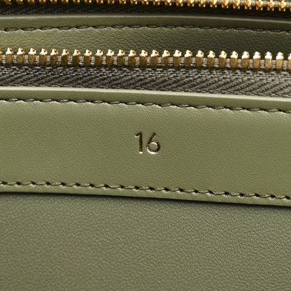 Celine Satinated Calfskin Medium 16 Top Handle Bag Sage 8 of 13