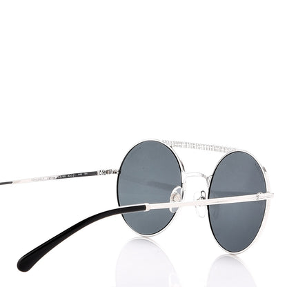 Chanel Metal Winter Round Sunglasses 4232 Silver 4 of 7
