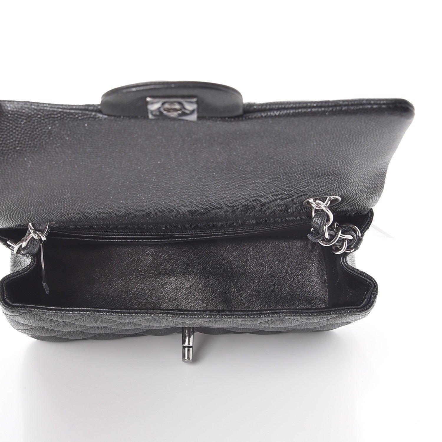 Chanel Iridescent Caviar Quilted Mini Rectangular Flap Black 5 of 8
