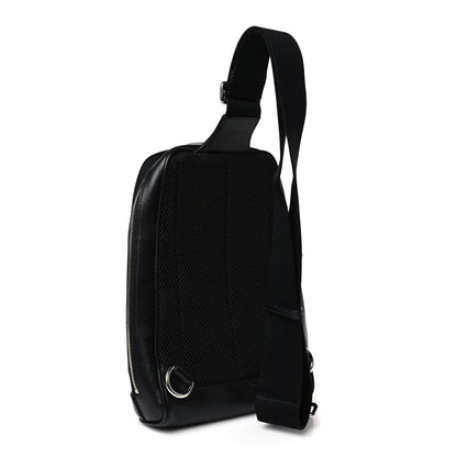 Gucci Guccissima Sling Backpack Black 3 of 9