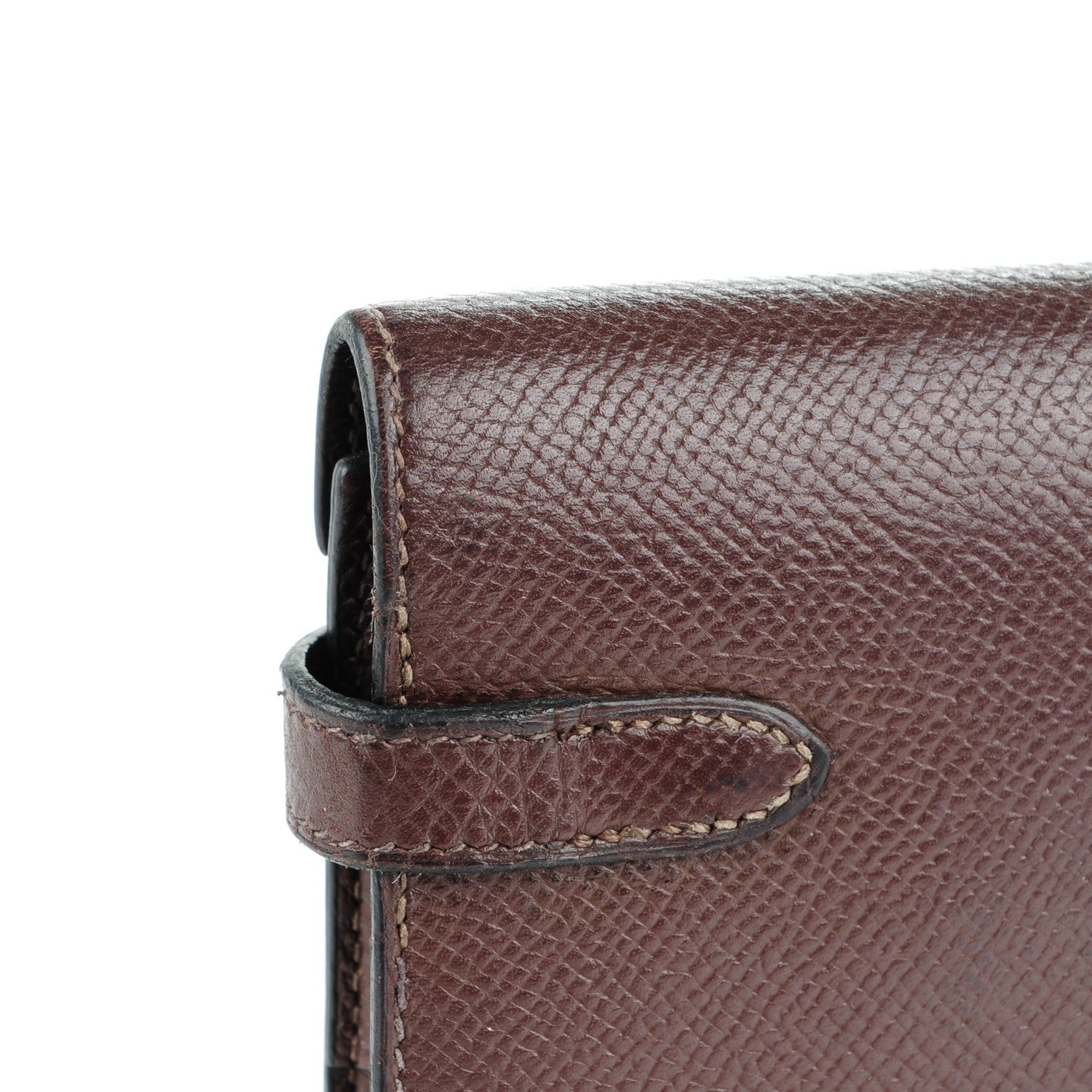 Hermes Epsom Kelly Tri-Fold Wallet Chocolate 12 of 14