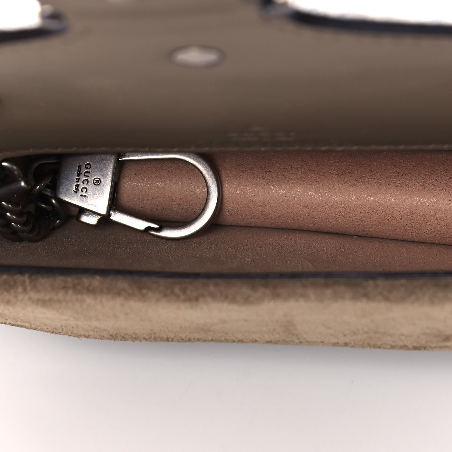 Gucci GG Supreme Monogram Super Mini Dionysus Shoulder Bag Taupe 5 of 9
