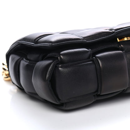 Bottega Veneta Lambskin Maxi Intreccio Padded Chain Cassette Crossbody Bag Black 7 of 8