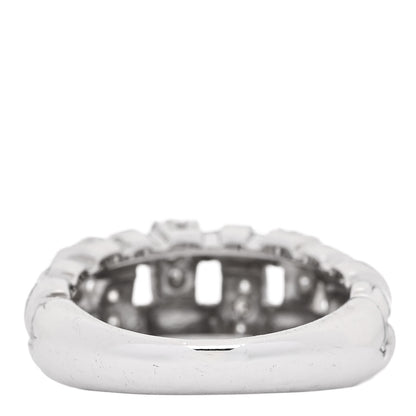 Tiffany 18K White Gold Diamond Vannerie Weave Ring 50 5.5 3 of 4