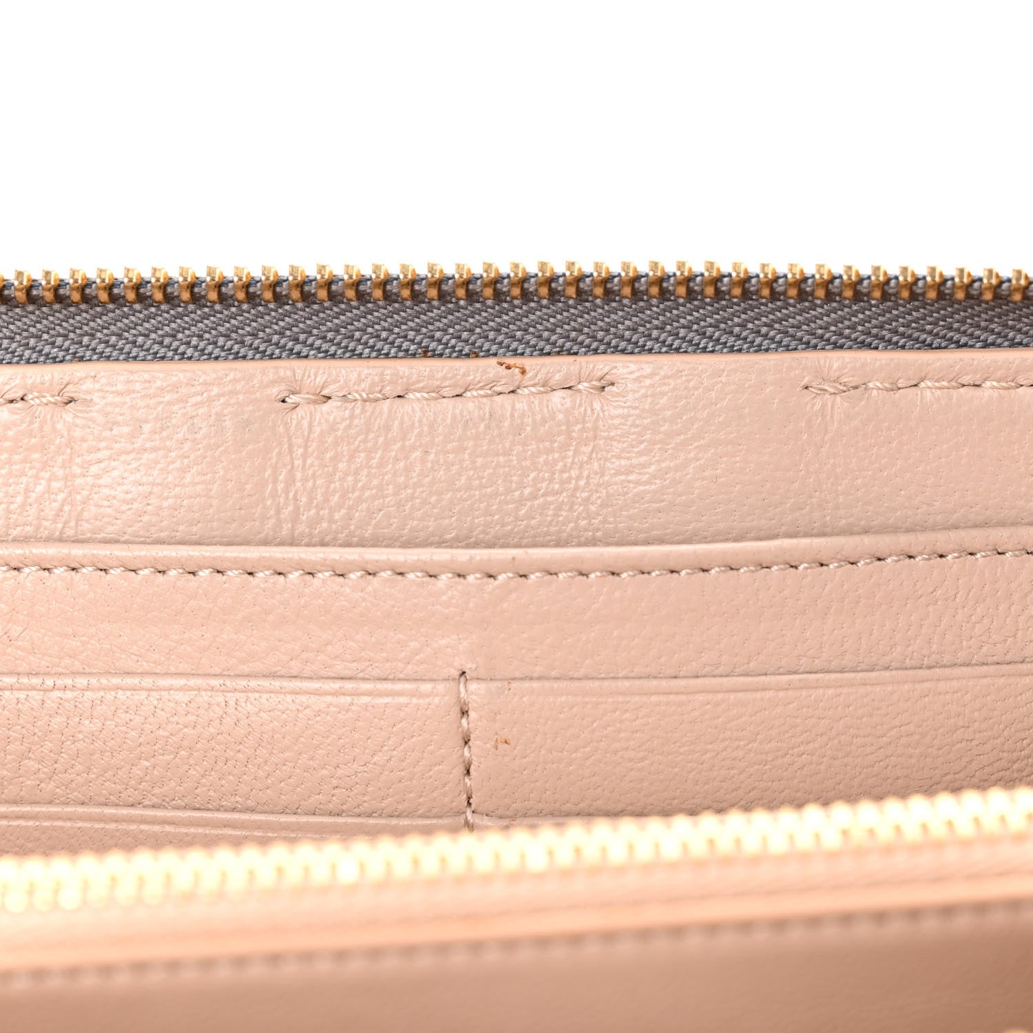 Chloe Calfskin Marcie Long Zip Around Wallet Cashmere Grey 9 of 15
