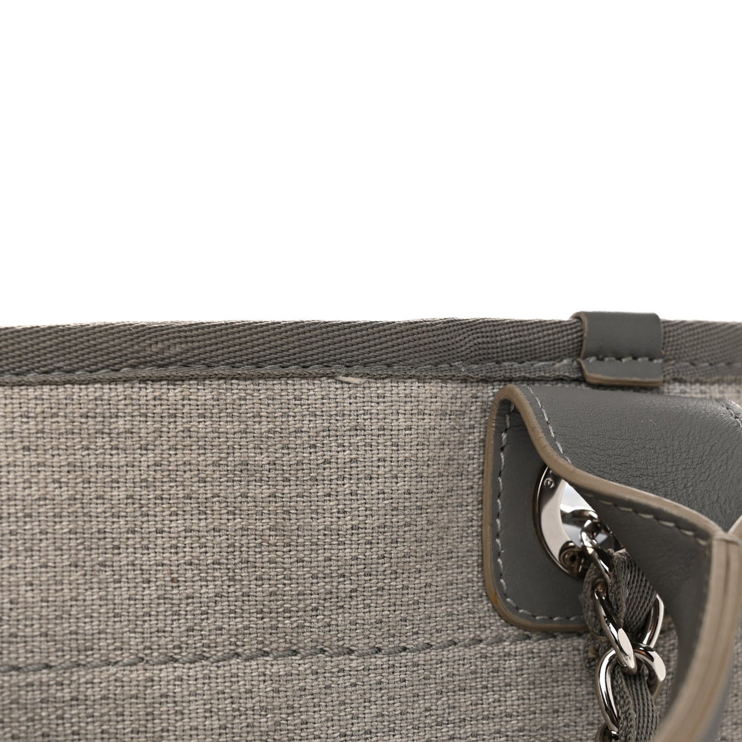 Chanel Canvas Large Deauville Tote Grey 11 of 11