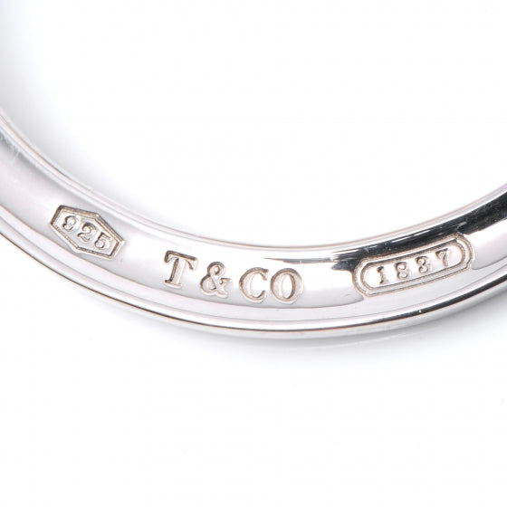 Sterling Silver 1837 Flat Hoop Earrings