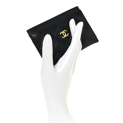 Chanel Caviar Quilted Card Holder Black 2 of 9