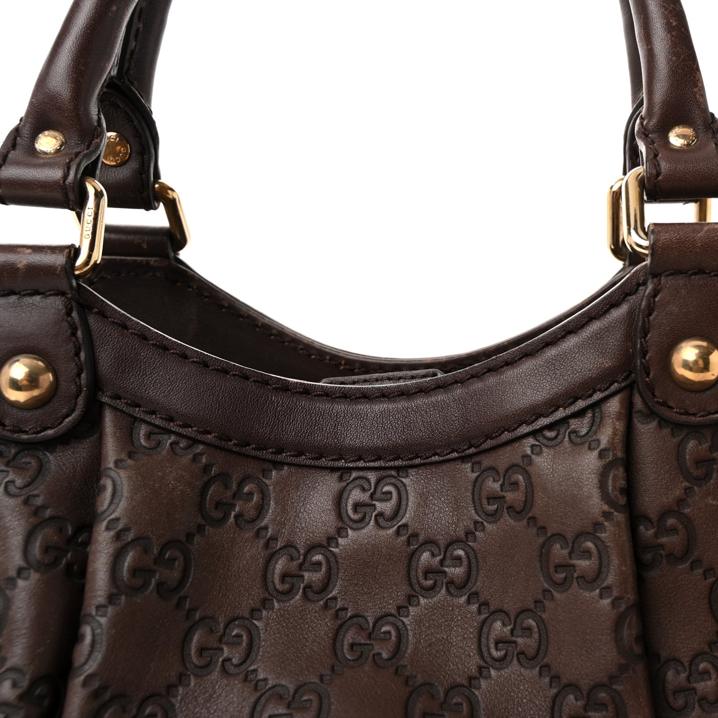 Guccissima Medium Sukey Tote Chocolate