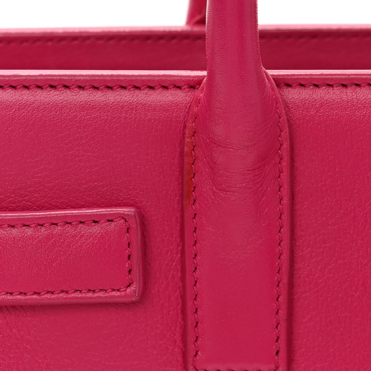Saint Laurent Calfskin Nano Sac De Jour Bubblegum 10 of 13