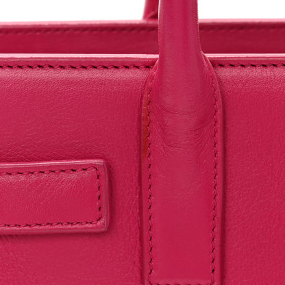 Saint Laurent Calfskin Nano Sac De Jour Bubblegum 10 of 13