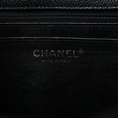 Chanel Caviar Quilted Jumbo Single Flap Black 6 of 11