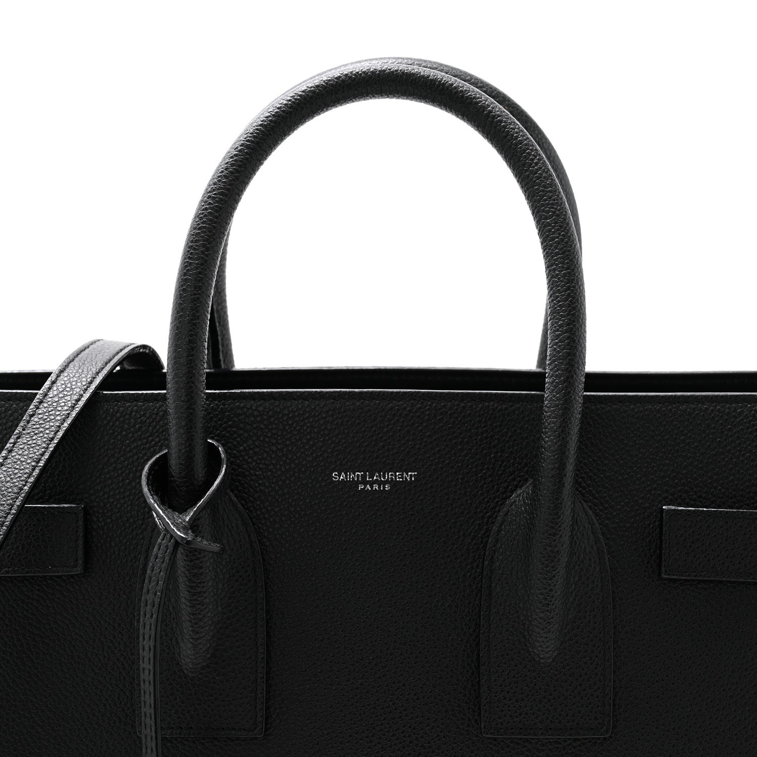 Saint Laurent Grained Calfskin Small Sac De Jour Black 7 of 11