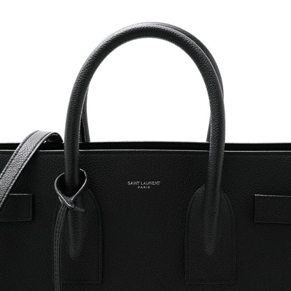Saint Laurent Grained Calfskin Small Sac De Jour Black 7 of 11