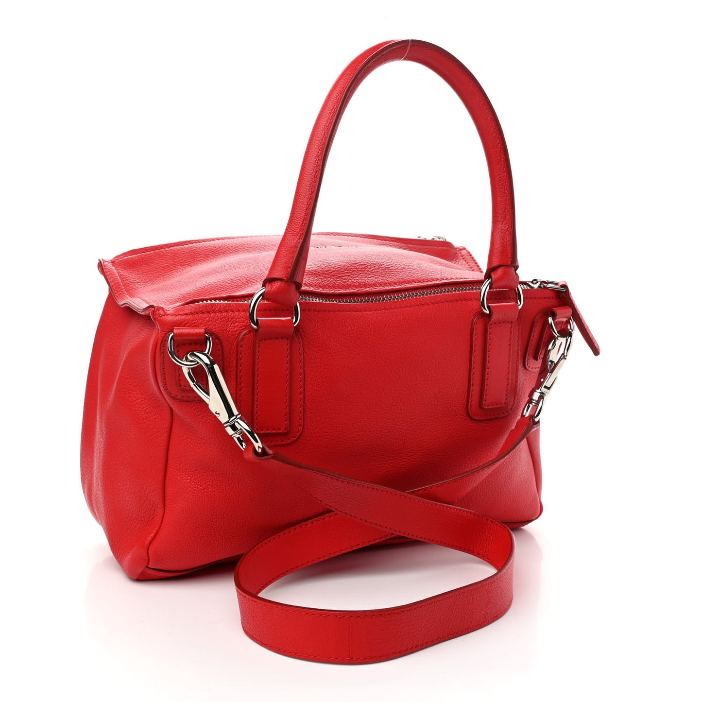 Sugar Goatskin Small Pandora Red