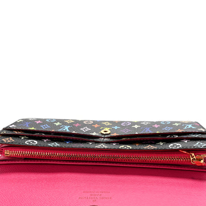 Louis Vuitton Monogram Multicolor Sarah Wallet Black Grenade 7 of 10