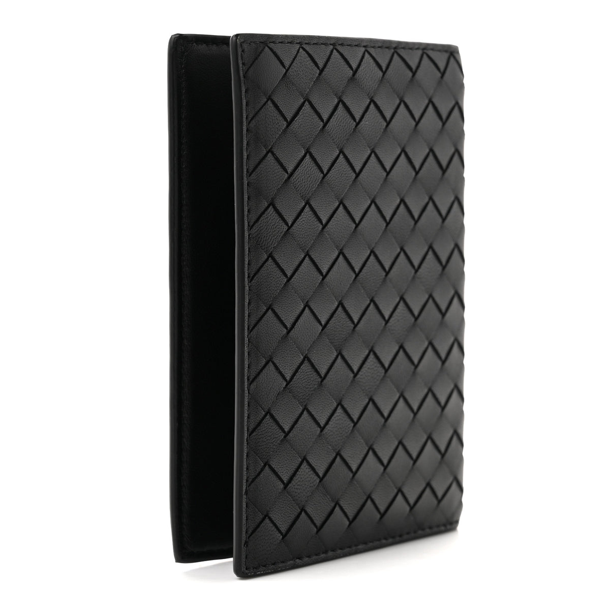 Bottega Veneta Nappa Intrecciato Passport Case Black 3 of 7