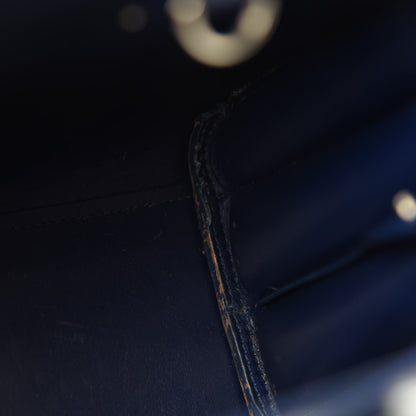 Saint Laurent Calfskin Crocodile Embossed Baby Sac De Jour Navy 12 of 15