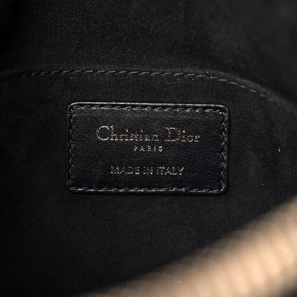 Christian Dior Lambskin Cannage Medium Dior Vibe Hobo Bag Black 6 of 8